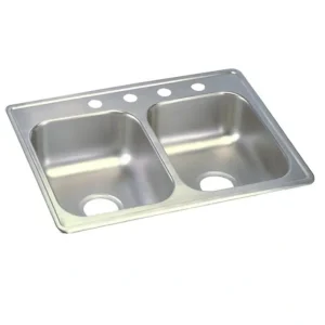 Flash Sale Elkay D22519 Dayton® Stainless Steel 25& x 19& x 6-5/16& Equal Double Bowl Drop-in Sink - One-stop shop for professional tools and equipment. Full