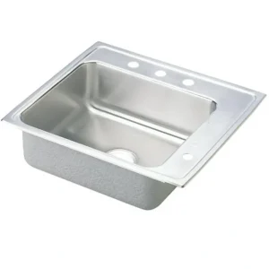 New Elkay DRKADQ222060R Lustertone® Classic Stainless Steel 22& x 19-1/2& x 6& Single Bowl Drop-in Classroom ADA Sink - One-stop shop for professional tools and equipment. Full