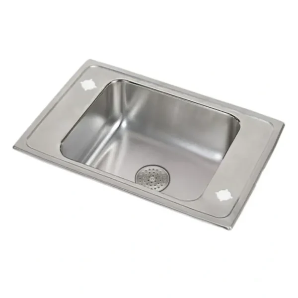 Hot Elkay DRKR2517PD2 Lustertone® Classic Stainless Steel 25& x 17& x 7-5/8& 2-Hole Single Drop-in Classroom Sink w/Perfect Drain® Grid - One-stop shop for professional tools and equipment. Full