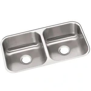 Outlet Elkay DXUH3118 Dayton® Stainless Steel 31-3/4& x 18-1/4& x 8& Equal Double Bowl Undermount Sink - One-stop shop for professional tools and equipment. Accessories