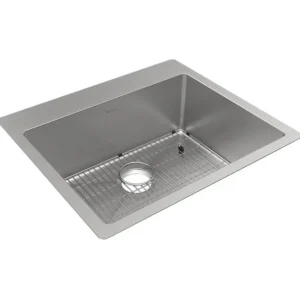Elkay ECTSR25229TBG Crosstown 18 Gauge Stainless Steel 25& x 22& x 9& Single Bowl Dual Mount Sink Kit - One-stop shop for professional tools and equipment.^ Hand