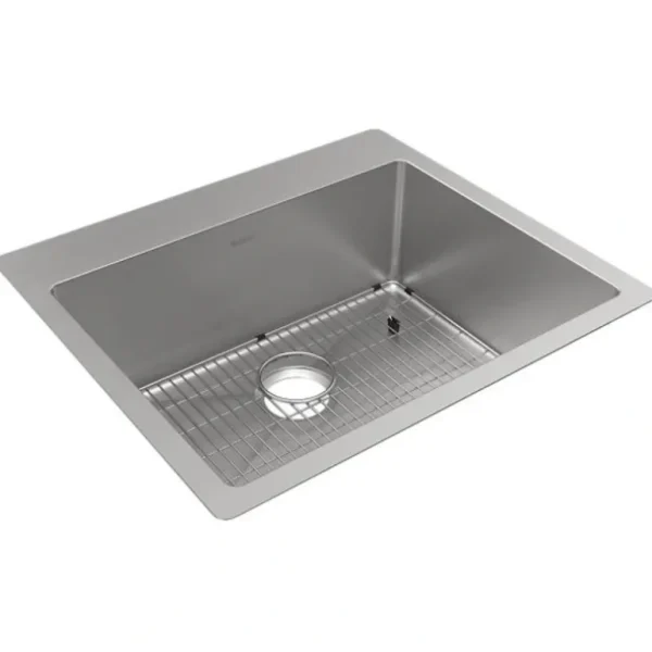 Elkay ECTSR25229TBG Crosstown 18 Gauge Stainless Steel 25& x 22& x 9& Single Bowl Dual Mount Sink Kit - One-stop shop for professional tools and equipment.^ Hand