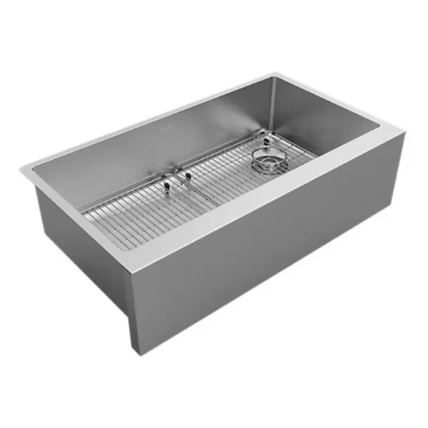 Cheap Elkay EFRUFF3417RDBG Crosstown® 16 Gauge Stainless Steel 35-7/8& x 20-1/4& x 9& Single Bowl Tall Farmhouse Sink Kit - One-stop shop for professional tools and equipment. Hand