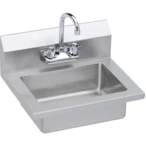 Fashion Elkay EHS-18X Stainless Steel 18& x 14-1/2& x 11& 18 Gauge Hand Sink with Faucet - One-stop shop for professional tools and equipment. Hand