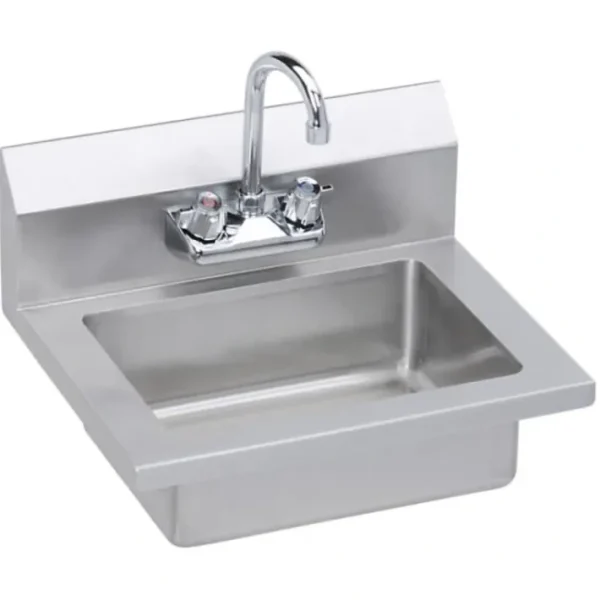 Fashion Elkay EHS-18X Stainless Steel 18& x 14-1/2& x 11& 18 Gauge Hand Sink with Faucet - One-stop shop for professional tools and equipment. Hand