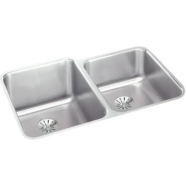 Online Elkay ELUHAD312045RPD Lustertone® Classic Stainless Steel 31-1/4& x 20-1/2& x 4-3/8& Double Bowl Undermount ADA Sink w/Perfect Drain® - One-stop shop for professional tools and equipment. Accessories