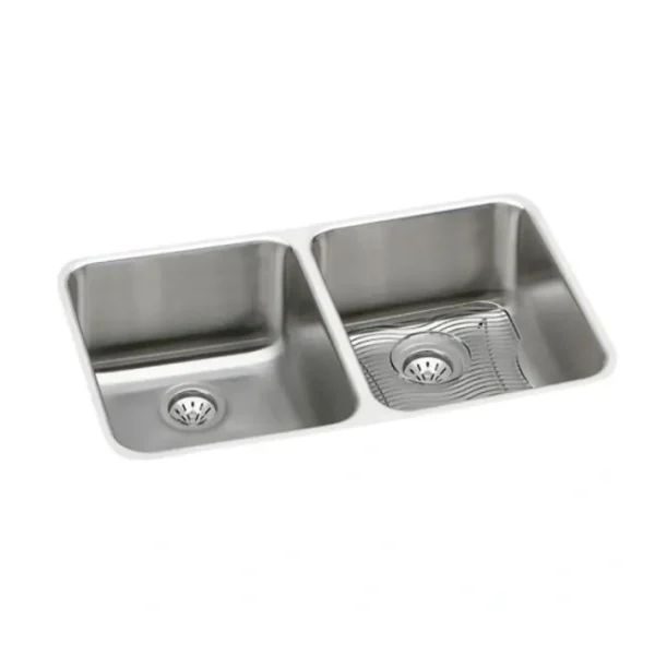 Cheap Elkay ELUH311810DBG Lustertone® Classic Stainless Steel 30-3/4& x 18-1/2& x 10& Equal Double Bowl Undermount Sink Kit - One-stop shop for professional tools and equipment. Accessories