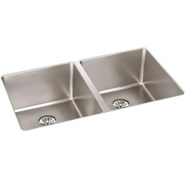 Flash Sale Elkay ELUHH3118TPD Lustertone Iconix® 16 Gauge Stainless Steel, 32-3/4& x 19-1/2& x 9& Double Bowl Undermount Sink with Perfect Drain® - One-stop shop for professional tools and equipment. Accessories