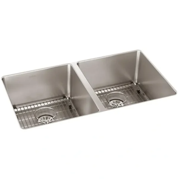Shop Elkay ELUHH3118TPDBG Lustertone Iconix® 16 Gauge Stainless Steel 32-3/4& x 19-1/2& x 9& Double Bowl Undermount Sink Kit with Perfect Drain® - One-stop shop for professional tools and equipment. Accessories