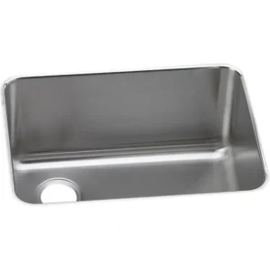 Elkay ELUH231712L Lustertone® Classic Stainless Steel 25-1/2& x 19-1/4& x 12& Single Bowl Undermount Sink with Left Drain - One-stop shop for professional tools and equipment.^ Hand