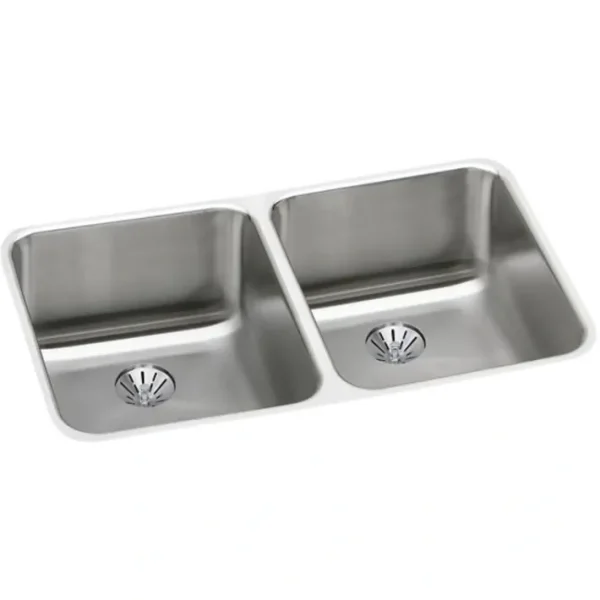 Cheap Elkay ELUH311810PD Lustertone® Classic Stainless Steel 30-3/4& x 18-1/2& x 10& Double Bowl Undermount Sink with Perfect Drain® - One-stop shop for professional tools and equipment. Accessories