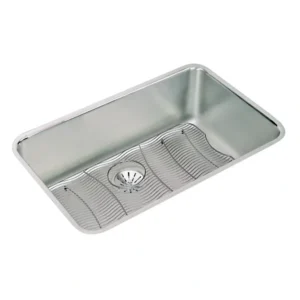 Elkay ELUH281610PDBG Lustertone® Classic Stainless Steel 30-1/2& x 18-1/2& x 10& Single Bowl Undermount Sink Kit with Perfect Drain® - One-stop shop for professional tools and equipment.^ Hand