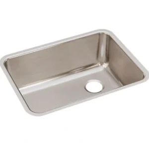 Elkay ELUH231710R Lustertone® Classic Stainless Steel 25-1/2& x 19-1/4& x 10& Single Bowl Undermount Sink with Right Drain - One-stop shop for professional tools and equipment.^ Hand