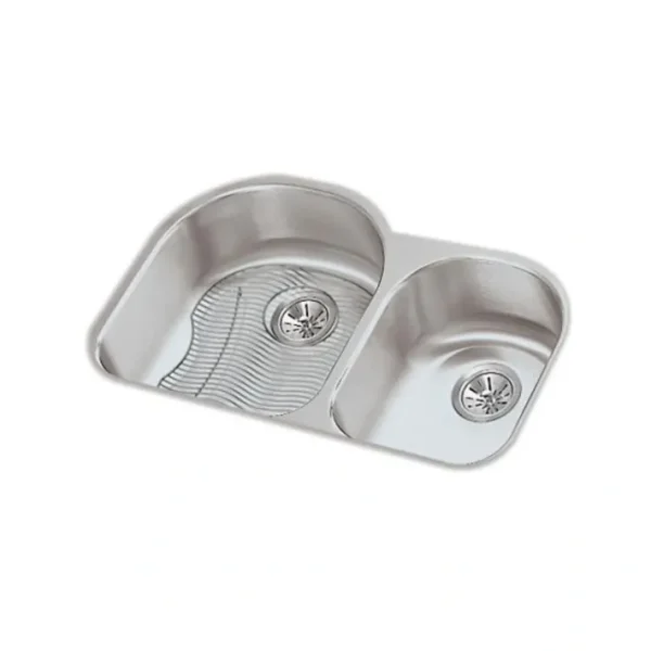 Cheap Elkay ELUH3119RDBG Lustertone® Classic Stainless Steel 31-1/4& x 20& x 7-1/2& Offset 60/40 Double Bowl Undermount Sink Kit - One-stop shop for professional tools and equipment. Accessories