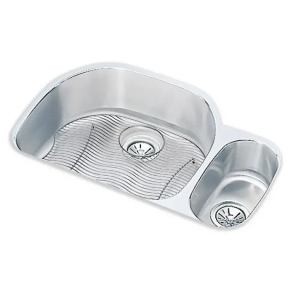 Shop Elkay ELUH322110RDBG Lustertone® Classic Stainless Steel 31-1/2& x 21-1/8& x 10& Offset 70/30 Double Bowl Undermount Sink Kit - One-stop shop for professional tools and equipment. Accessories