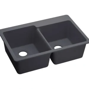 Hot Elkay ELX250R Quartz Luxe® 33& x 22& x 9-1/2& Offset Double Bowl Drop-in Sink - One-stop shop for professional tools and equipment. Full