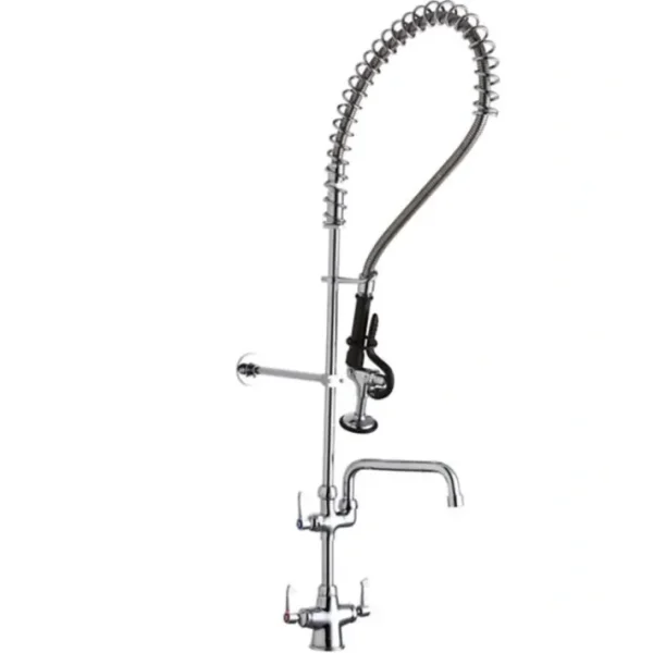 Clearance Elkay LK543AF12LC Single Hole Concealed Deck Mount Faucet 44in Flexible Hose with 1.2 GPM Spray Head + 12& Arc Tube Spout 2& Lever Handles - One-stop shop for professional tools and equipment. Hand