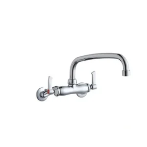 Fashion Elkay LK945AT10L2T Foodservice 3-8& Adjustable Centers Wall Mount Faucet w/10& Arc Tube Spout 2& Lever Handles 2& Inlet Chrome - One-stop shop for professional tools and equipment. Hand