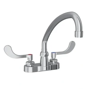New Elkay LK406AT10T4 4& Centerset with Exposed Deck Faucet with 10& Arc Tube Spout 4& Wristblade Handles - One-stop shop for professional tools and equipment. Hand