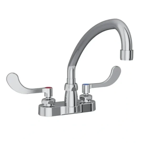New Elkay LK406AT10T4 4& Centerset with Exposed Deck Faucet with 10& Arc Tube Spout 4& Wristblade Handles - One-stop shop for professional tools and equipment. Hand