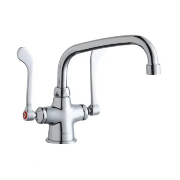 Discount Elkay LK500AT08T6 Single Hole with Concealed Deck Faucet with 8& Arc Tube Spout 6& Wristblade Handles Chrome - One-stop shop for professional tools and equipment. Hand