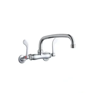 Hot Elkay LK945AT10T4T Foodservice 3-8& Adjustable Centers Wall Mount Faucet w/10& Arc Tube Spout 4& Wristblade Handles 2& Inlet - One-stop shop for professional tools and equipment. Hand