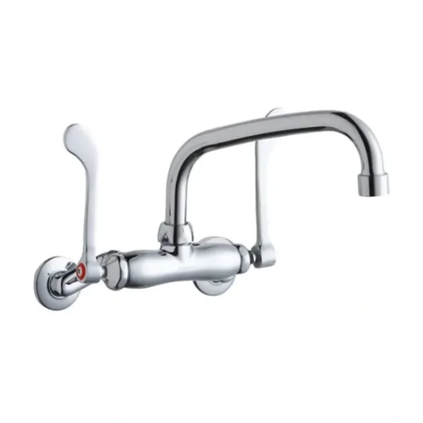 Cheap Elkay LK945AT08T6T Foodservice 3-8& Adjustable Centers Wall Mount Faucet w/8& Arc Tube Spout 6& Wristblade Handles 2& Inlet - One-stop shop for professional tools and equipment. Hand