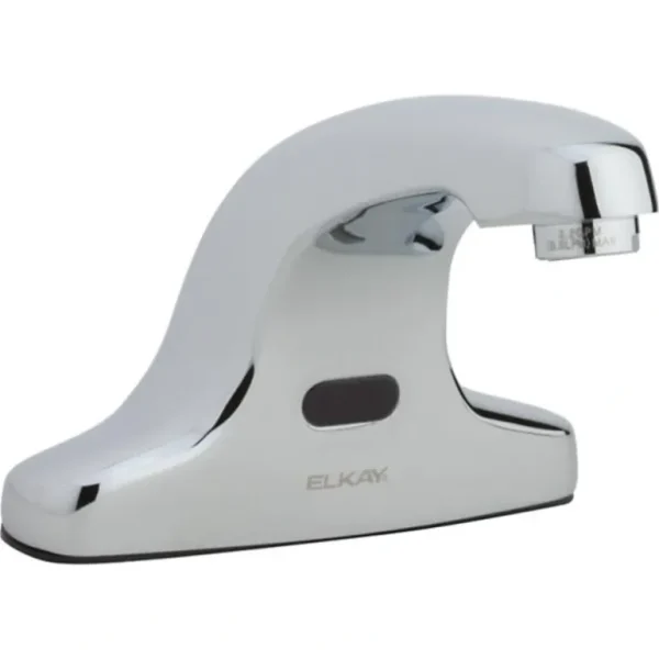Elkay LKB737C Commercial Electronic Lavatory Battery Powered Deck Mount Faucet with Cast Fixed Spout Chrome - One-stop shop for professional tools and equipment.^ Power Tools