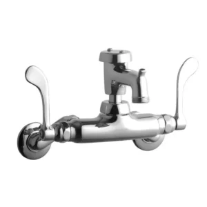 Online Elkay LK945BP03T6T Service/Utility Single Hole Wall Mount Faucet w/3& Bucket Hook Spout 6& Wristblade Handles 2& Inlet Chrome - One-stop shop for professional tools and equipment. Hand