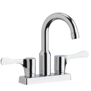 New Elkay LKD24898BHC 4& Centerset Exposed Deck Mount Faucet with Arc Spout and 4& Lever Handles - One-stop shop for professional tools and equipment. Hand