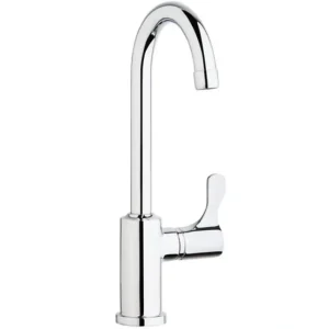 New Elkay LKDVR208513C Single Hole 12-1/2& Vandal Resistant Deck Mount Faucet with Gooseneck Spout Lever Handle on Right Side Chrome - One-stop shop for professional tools and equipment. Hand