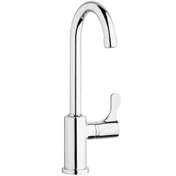 New Elkay LKDVR208513C Single Hole 12-1/2& Vandal Resistant Deck Mount Faucet with Gooseneck Spout Lever Handle on Right Side Chrome - One-stop shop for professional tools and equipment. Hand