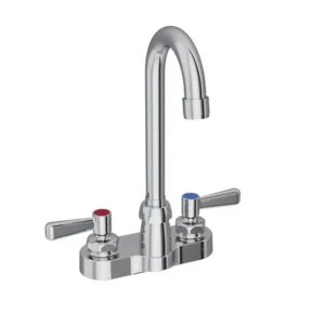 Hot Elkay LK406GN04L2 4& Centerset with Exposed Deck Faucet with 4& Gooseneck Spout 2& Lever Handles Chrome - One-stop shop for professional tools and equipment. Hand