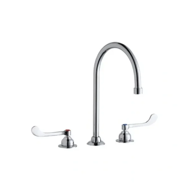 Online Elkay LK800GN08T6 8& Centerset with Concealed Deck Faucet with 8& Gooseneck Spout 6& Wristblade Handles Chrome - One-stop shop for professional tools and equipment. Hand