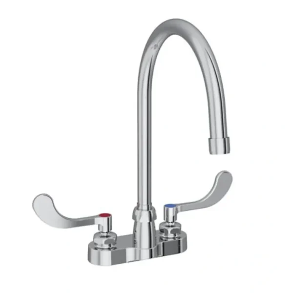 Cheap Elkay LK406GN08T4 4& Centerset with Exposed Deck Faucet with 8& Gooseneck Spout 4& Wristblade Handles Chrome - One-stop shop for professional tools and equipment. Hand