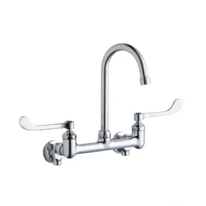Discount Elkay LK940GN05T6S Scrub/Handwash 8& Centerset Wall Mount Faucet w/5& Gooseneck Spout 6& Wristblade Handle 1/2& Offset Inlets+Stop - One-stop shop for professional tools and equipment. Hand