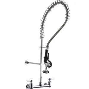 New Elkay LK943LC 8& Centerset Wall Mount Faucet 44& Flexible Hose w/1.2 GPM Spray Head 2& Lever Handles 1.2 GPM Spray Head - One-stop shop for professional tools and equipment. Hand