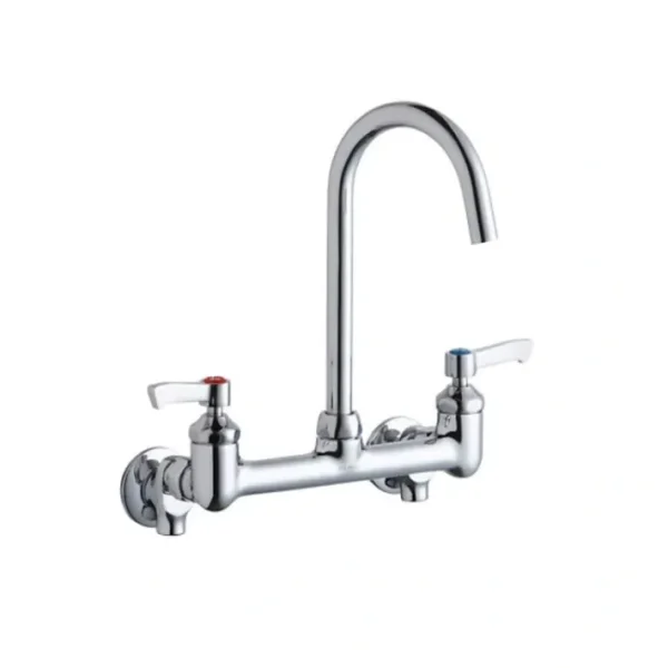 Cheap Elkay LK940LGN05L2S 8& Centerset Deck Mount Laminar Flow Faucet with 5& Gooseneck Spout 2& Lever Handles 1/2& Offset Inlets+Stop - One-stop shop for professional tools and equipment. Hand