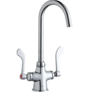Discount Elkay LK500LGN05T4 Single Hole with Concealed Deck Laminar Flow Faucet with 5& Gooseneck Spout 4& Wristblade Handles Chrome - One-stop shop for professional tools and equipment. Hand