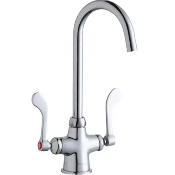 Discount Elkay LK500LGN05T4 Single Hole with Concealed Deck Laminar Flow Faucet with 5& Gooseneck Spout 4& Wristblade Handles Chrome - One-stop shop for professional tools and equipment. Hand