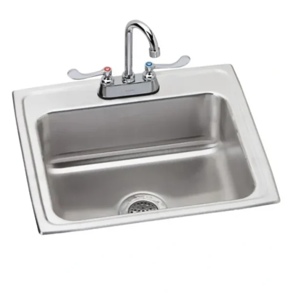 Clearance Elkay LR2219SC Lustertone® Classic Stainless Steel 22& x 19-1/2& x 7-5/8& 2-Hole Single Bowl Drop-in Sink + Faucet Kit - One-stop shop for professional tools and equipment. Accessories