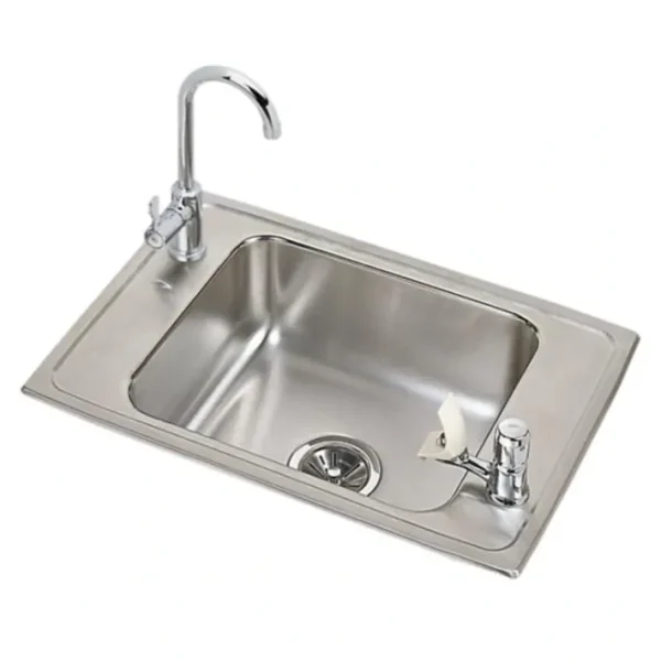 Cheap Elkay PSDKR2517C Celebrity® Stainless Steel 25& x 17& x 7-1/8& 2-Hole Single Bowl Drop-in Classroom Sink and Faucet / Bubbler Kit - One-stop shop for professional tools and equipment. Accessories