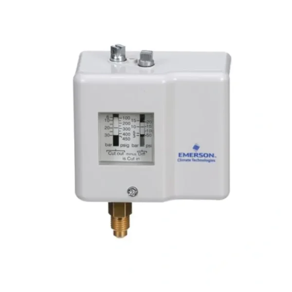 Best Sale Emerson PS1-Y5K Single Adjustable Pressure Control, Manual Reset, Pressure Range 9 to 102 psig, 3 ft. cap tube w/ 1/4& flare nut connection - One-stop shop for professional tools and equipment. Pressure