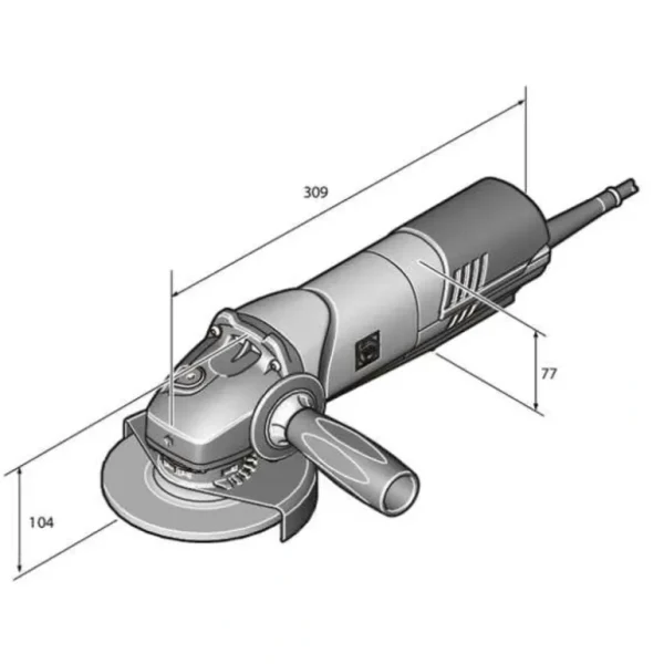 Fein 72226460120 Angle Grinder_Cg13-125Pde/N12 120V60H - One-stop shop for professional tools and equipment.^ Power Tools