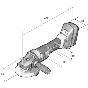 Fein 71200361090 Cordl.Angle Grinderccg18-115Blpd/N09 18V - One-stop shop for professional tools and equipment.^ Power Tools