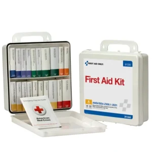 First Aid Only 91330 50 Person ANSI 2021 Class A, 24 Unit Plastic First Aid Kit - One-stop shop for professional tools and equipment.^ Hand
