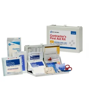 First Aid Only 91350 25 Person ANSI 2021 Class A, Contractor Metal First Aid Kit - One-stop shop for professional tools and equipment.^ Hand