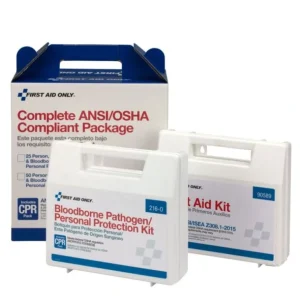 First Aid Only 90764 25 Person Complete 2015 ANSI/OSHA Compliance Package (First Aid and BBP) - One-stop shop for professional tools and equipment.^ Hand