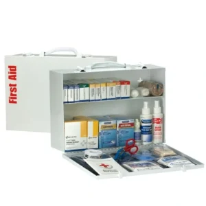First Aid Only 90572 2 Shelf First Aid ANSI 2015 Class A+ Metal Cabinet, with Meds - One-stop shop for professional tools and equipment.^ Hand