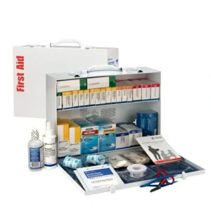 First Aid Only 90573 2 Shelf First Aid ANSI 2015 Class B+ Metal Cabinet, with Meds - One-stop shop for professional tools and equipment.^ Hand